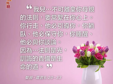 心靈雋語 : 箴言6:20-33