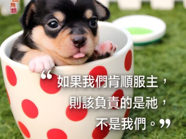 “如果我們肯順服主，則該負責的是祂，不是我們。” — 戴德生